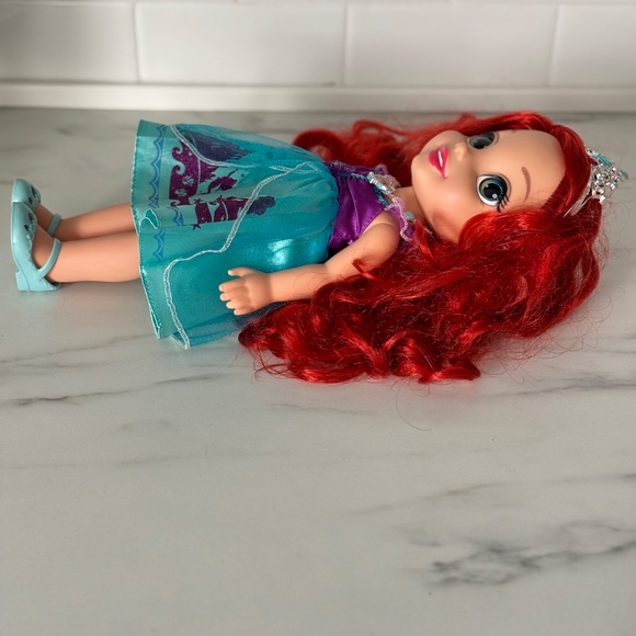 My First Disney PRINCESS ARIEL Toddler Toy Doll 14" Tiara Necklace Shoes Dress - Picture 10 of 12